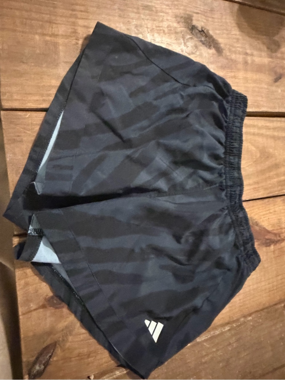 adidas Navy Stripe Kids Athletic Shorts
